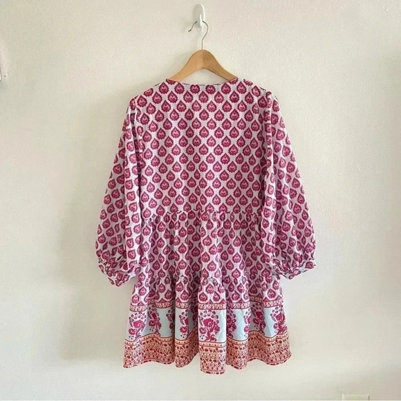 ZARA PRINTED OVERSIZED DRESS Multicolored Sz Small - Picture 9 of 14